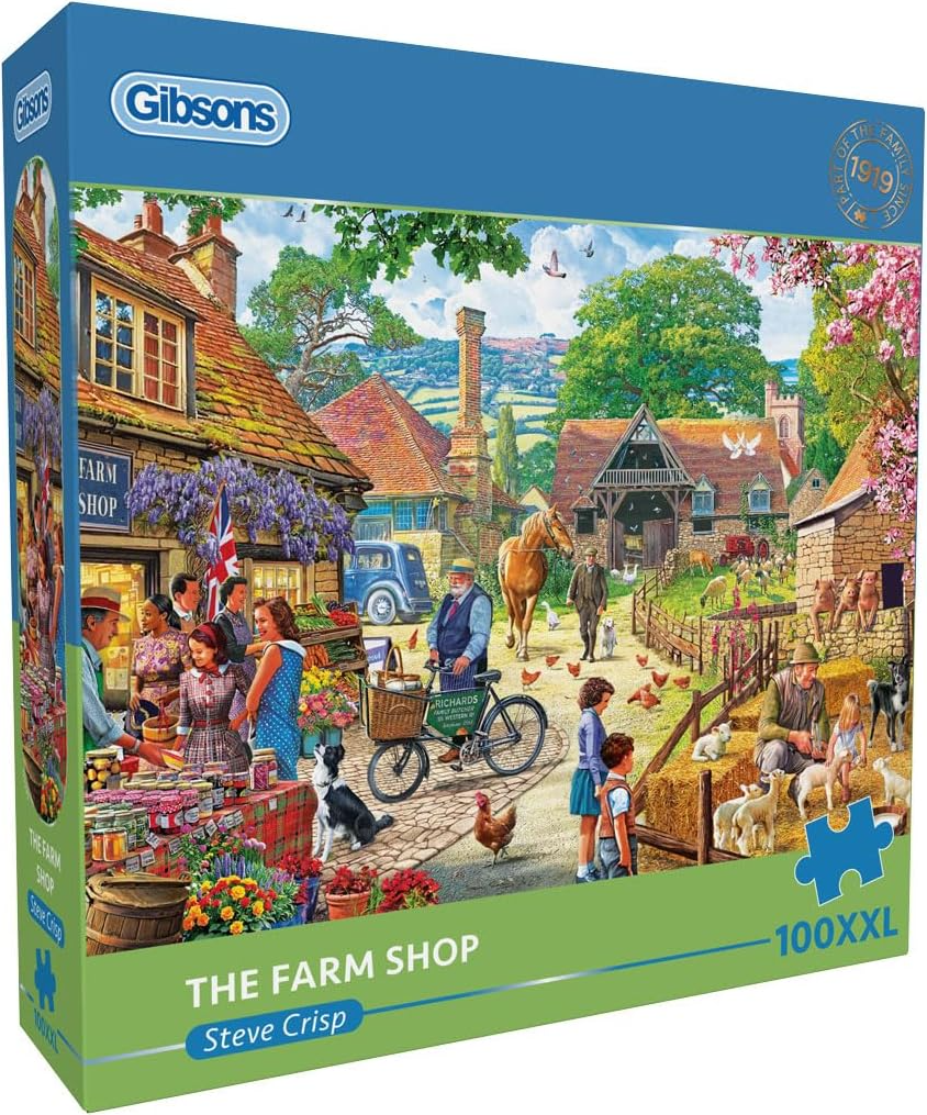 The Farm Shop – 100 XXL Puzzelstukken | Gibsons